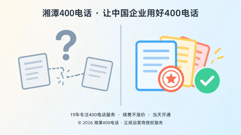 左右对比画面，左侧是断裂连线，右侧是整齐文件与对勾标记
